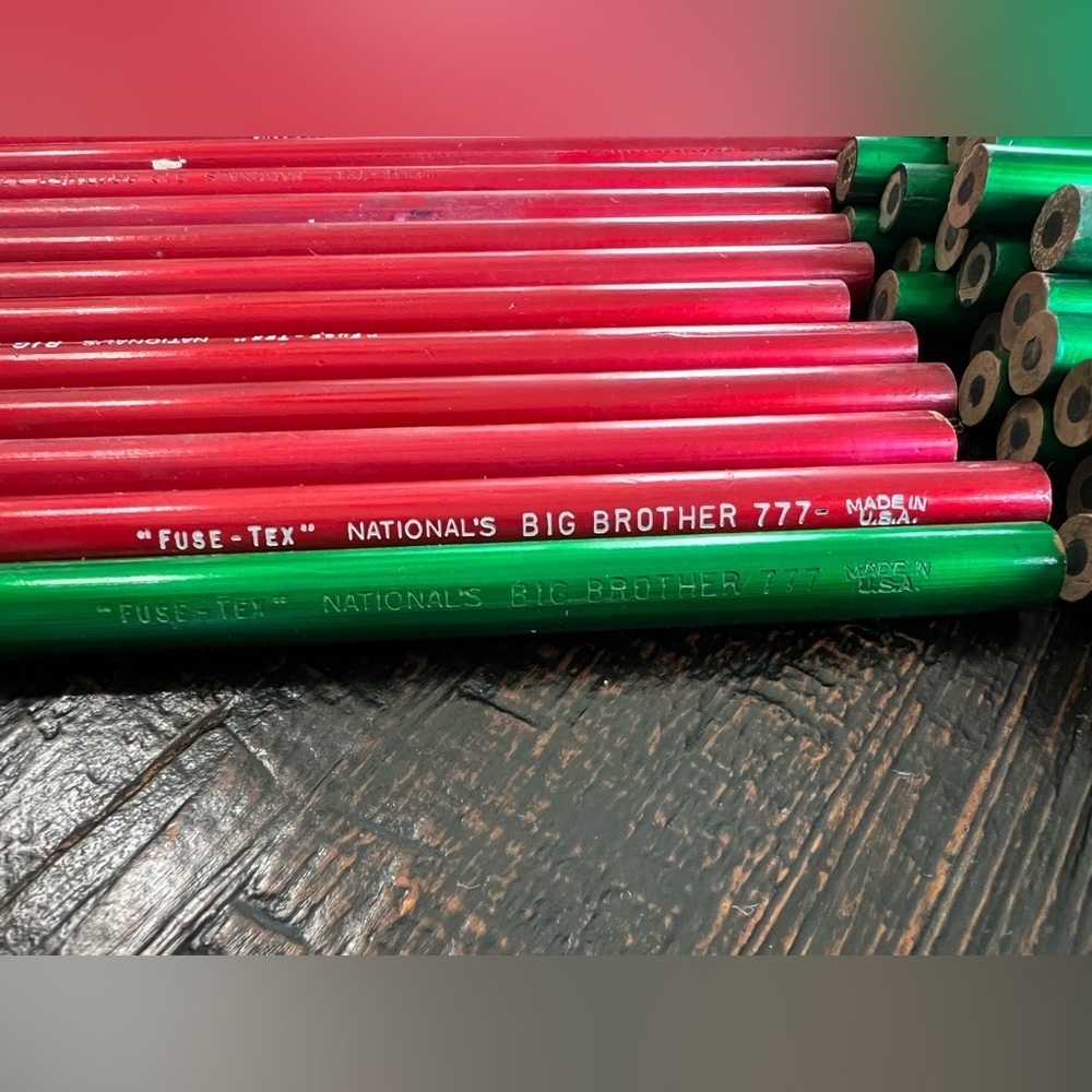 99 Vintage NATIONAL'S Big Brother 777 Black Lead Pencils Unused Thick Soft